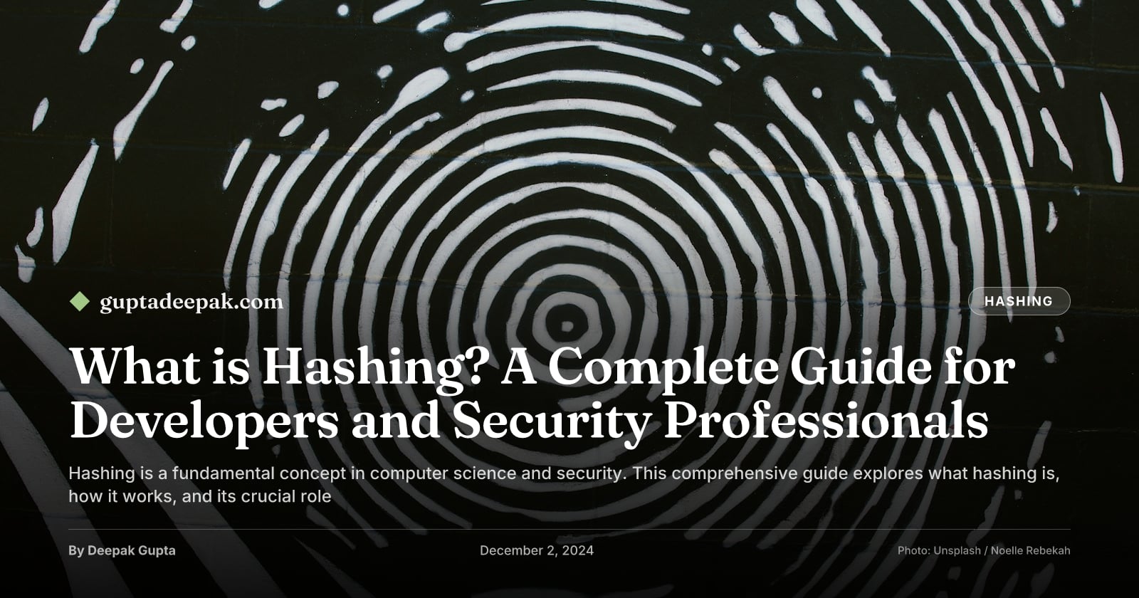What is Hashing? A Complete Guide for Developers and Security Professionals, by Deepak Gupta on guptadeepak.com
