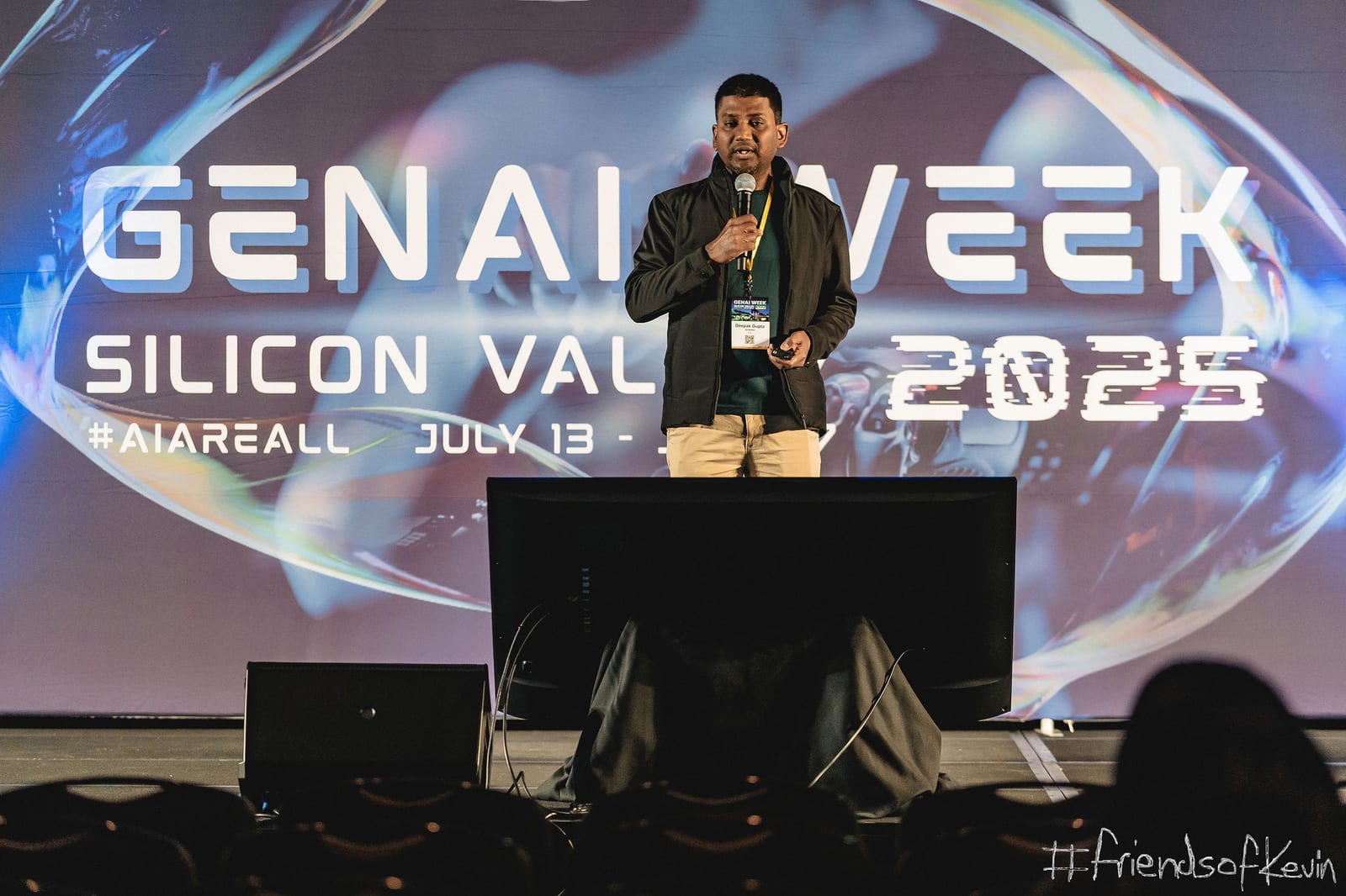 Deepak Gupta on stage at GenAI Week Silicon Valley 2025