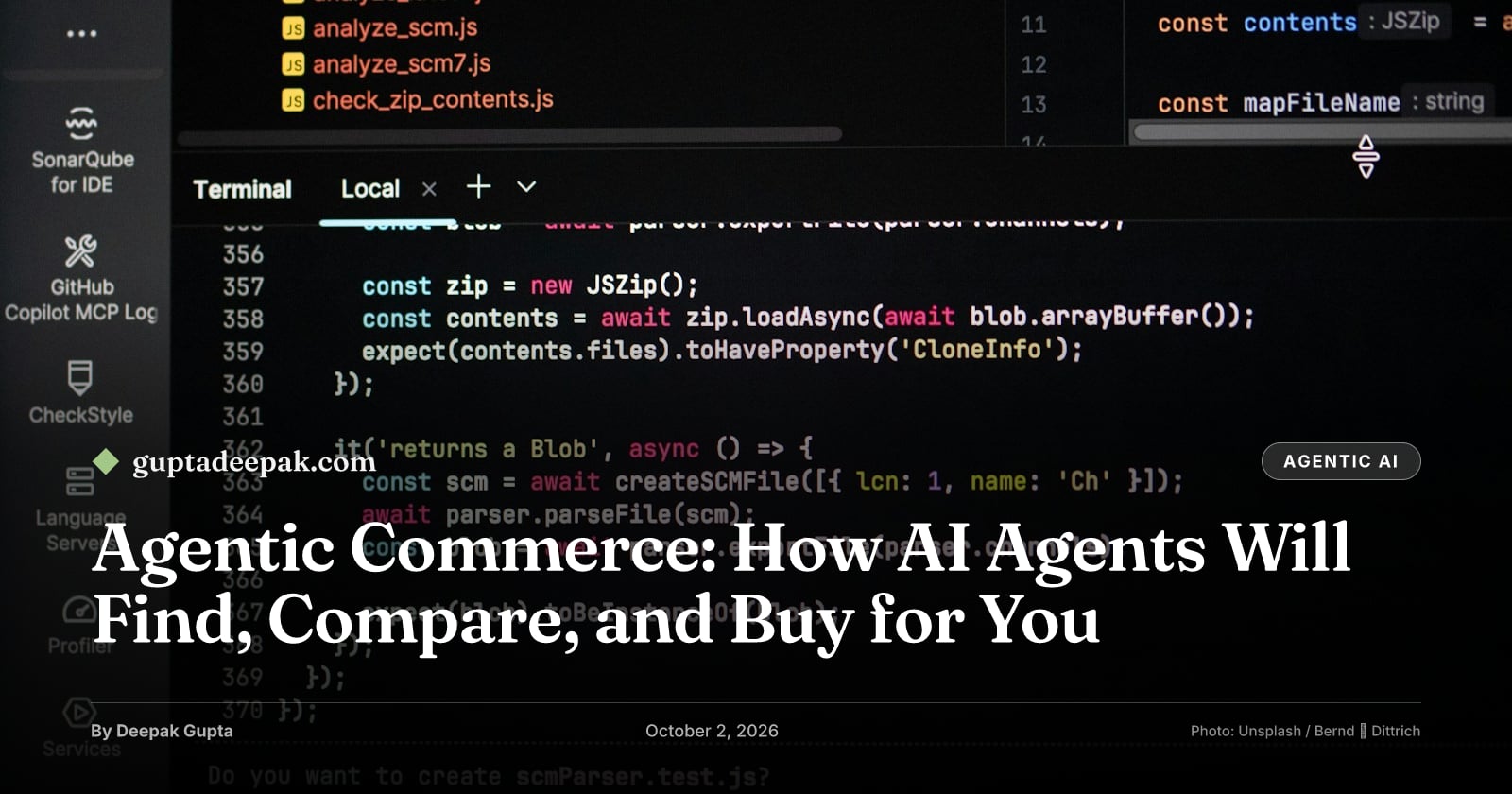 Agentic Commerce: How AI Agents Will Find, Compare, and Buy for You, by Deepak Gupta on guptadeepak.com