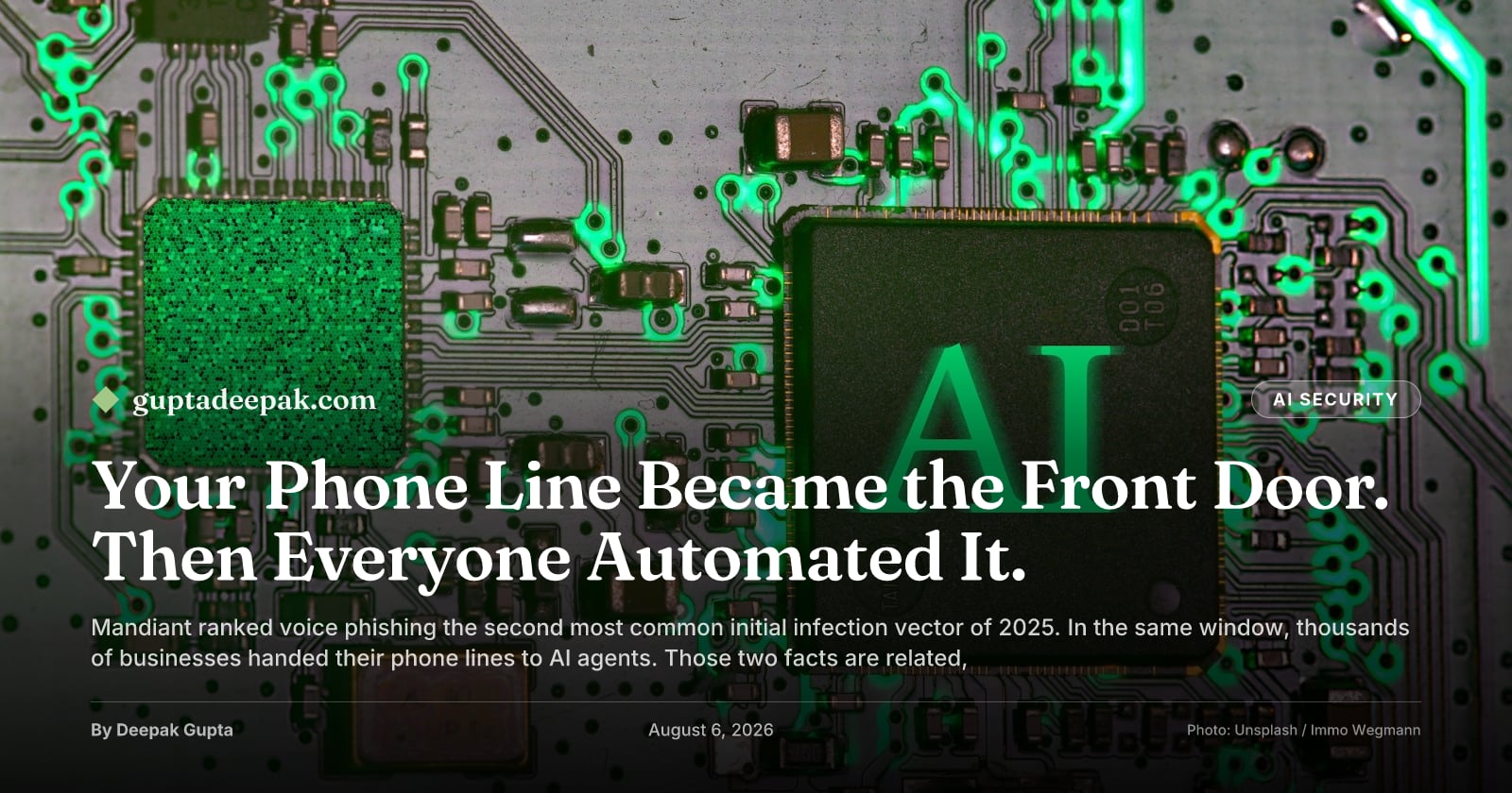 Your Phone Line Became the Front Door. Then Everyone Automated It., by Deepak Gupta on guptadeepak.com
