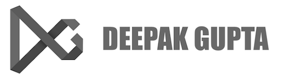 guptadeepak.com logo, dark